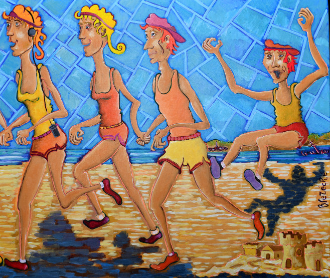 75 En ptite foulée sur la plage 93X74 3