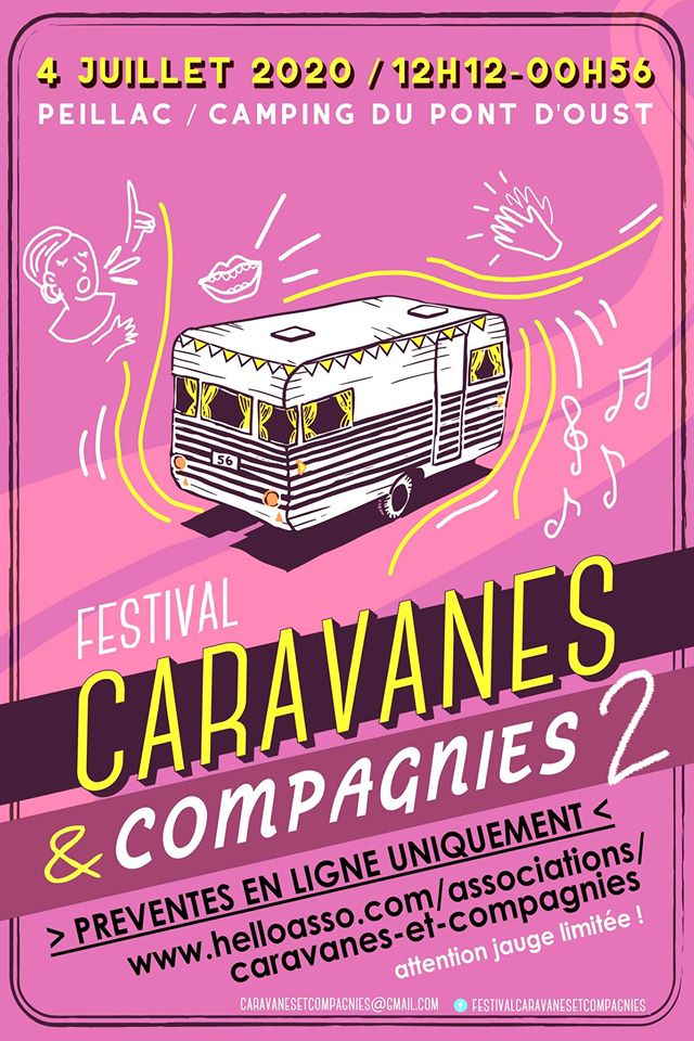 Festival caravanes et compagnies rose