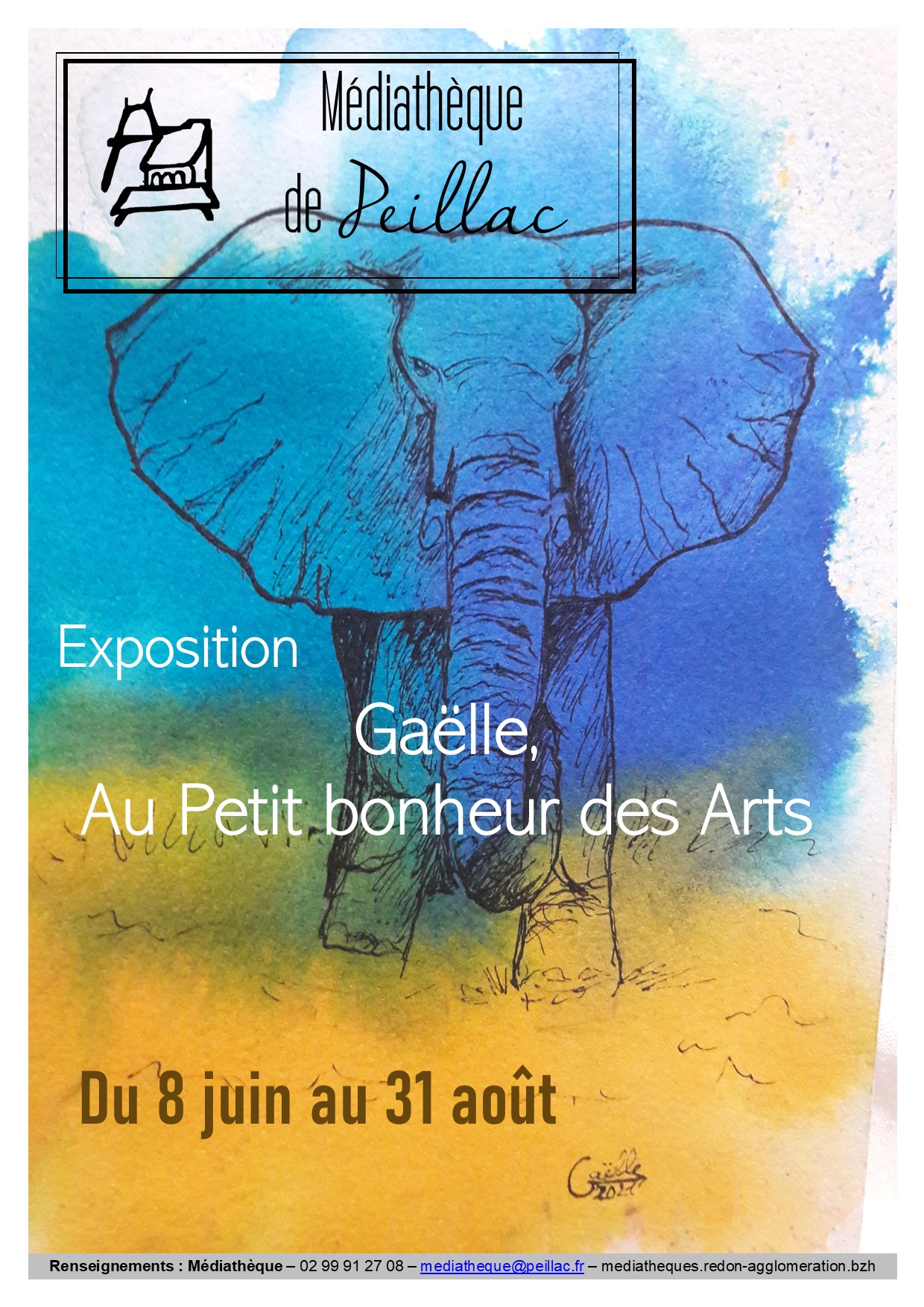 affiche expo gaelle