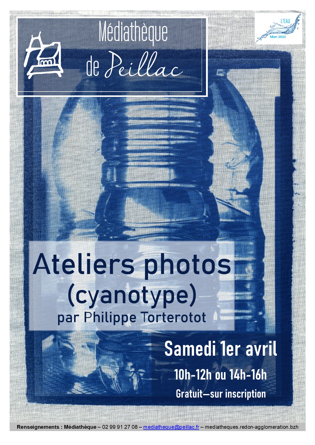 affiche atelier cyanotype