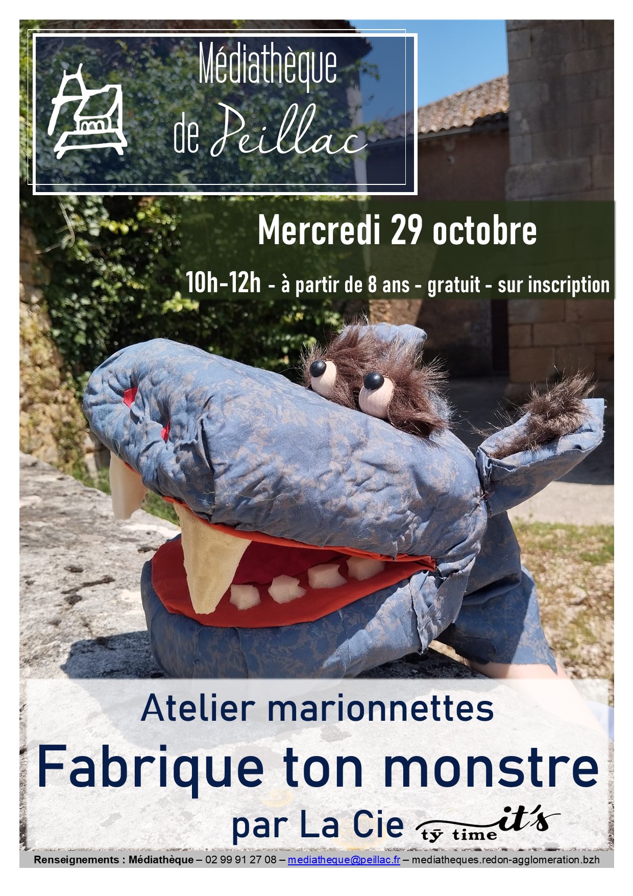affiche atelier marionnettes