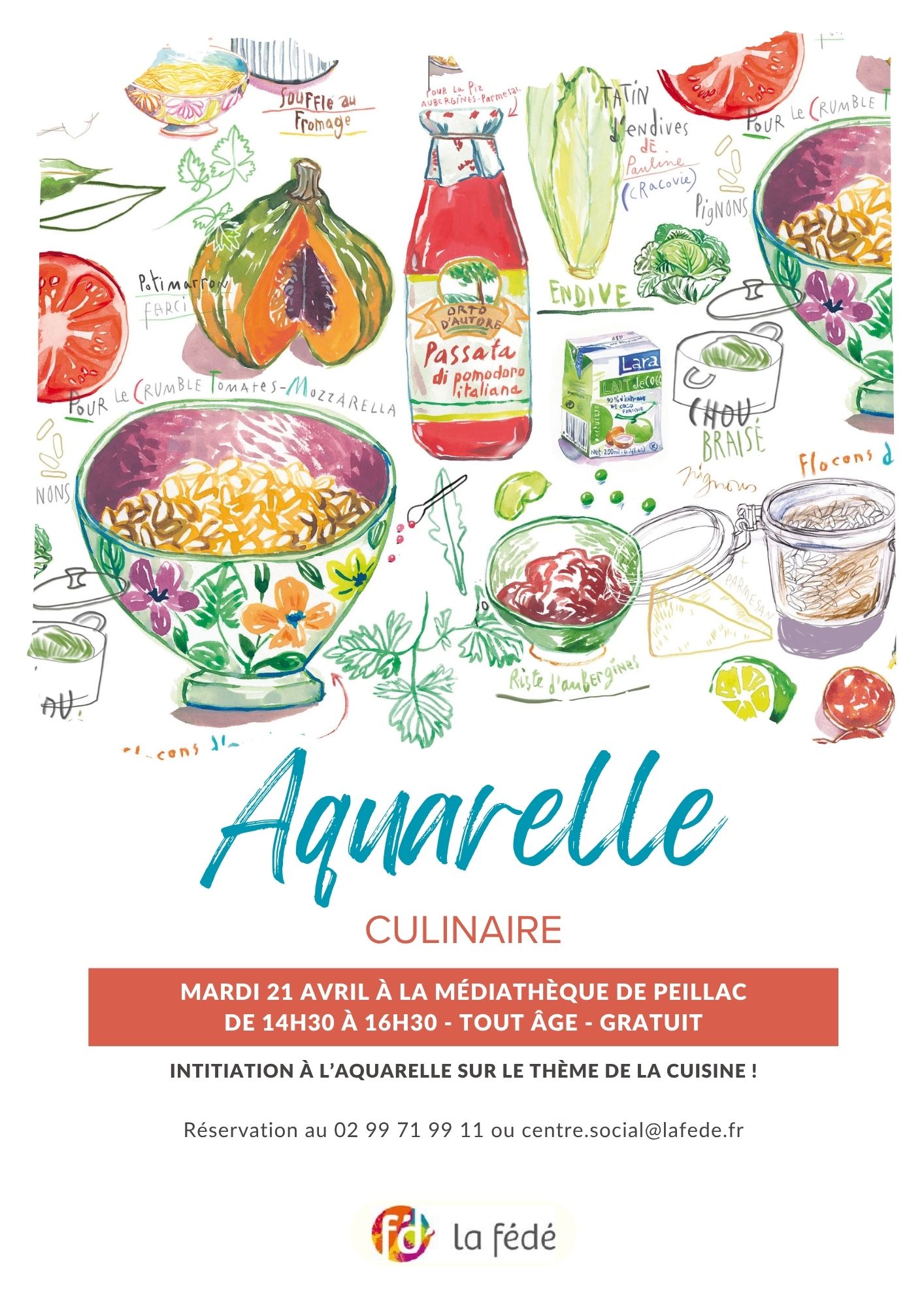 aquarelle culinaire